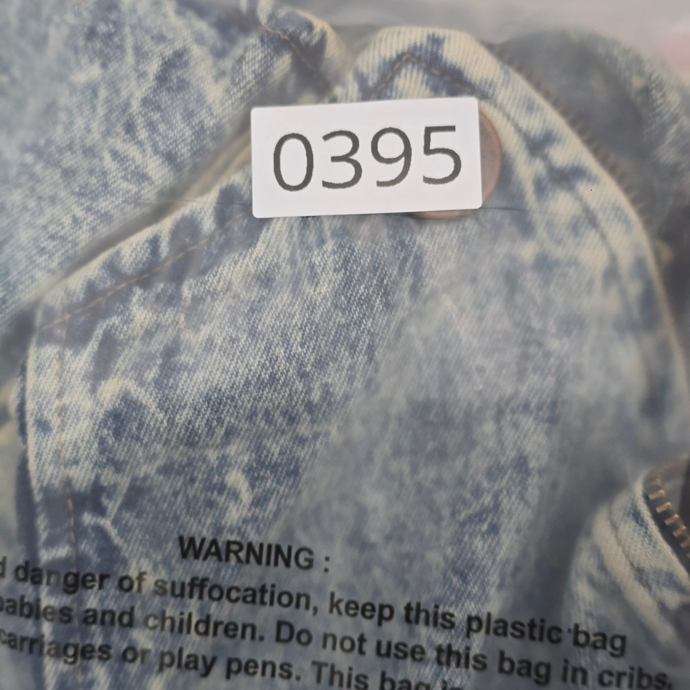 Champagne West Vintage 80s Acid Wash Denim Jacket and Skirt Set Blue Size 9/10 - Picture 15 of 15